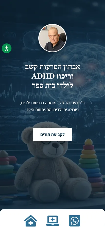 צילום מסך של האתר של ד״ר מיקי הר גיל בנייד